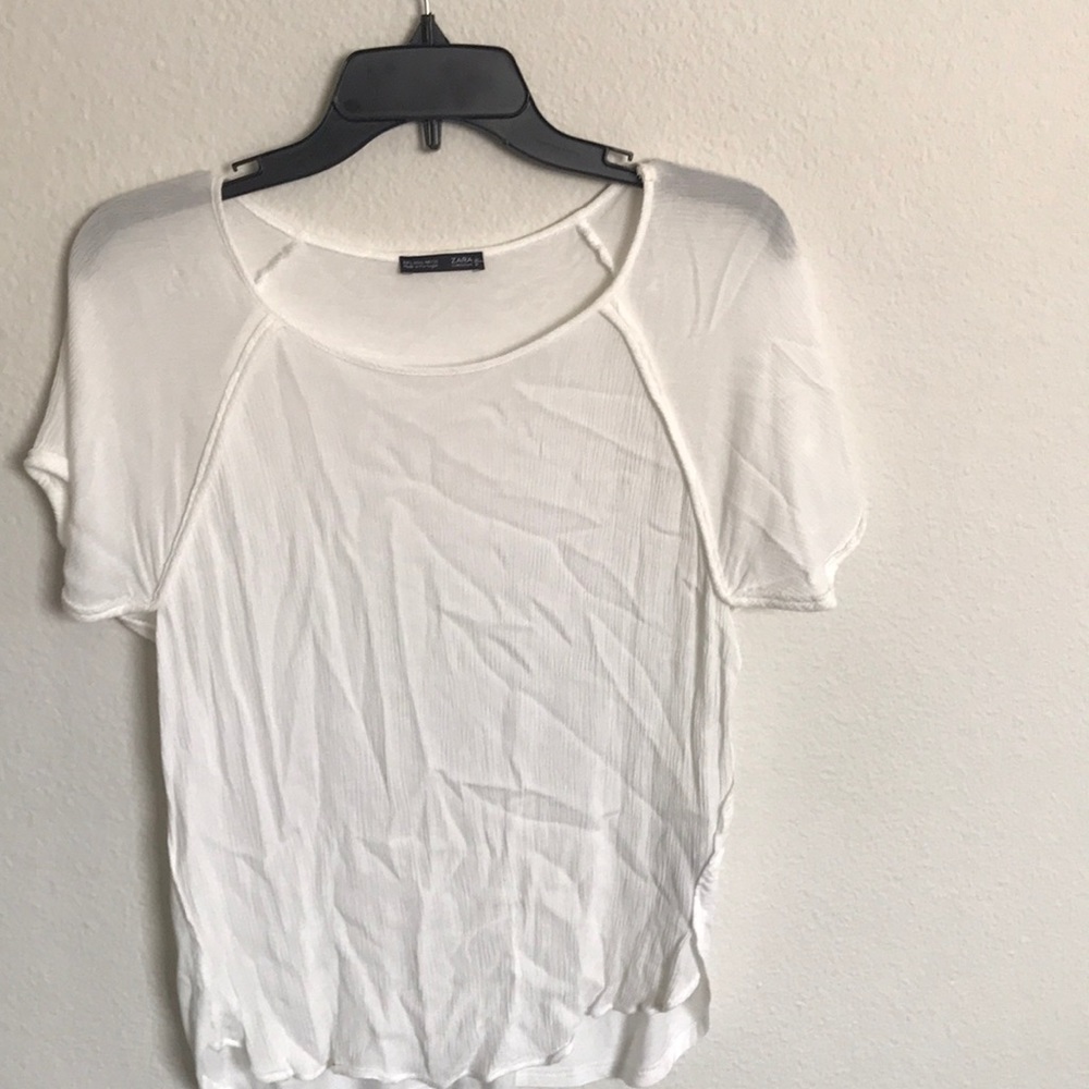 Zara blouse size L color white